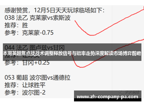 本周英超焦点战战术调整释放信号与赔率走势深度解读市场博弈前瞻 本周英超焦点战战术调整释放信号与赔率走势深度解读市场博弈前瞻